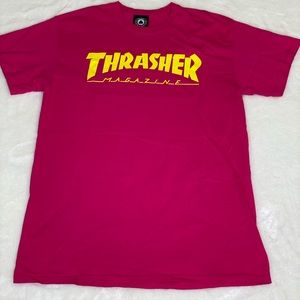 HRASHER BRIGHT PINK & YELLOW TEESHIRT